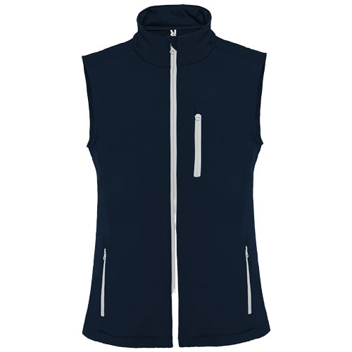 Gilet publicitaire softshell unisexe Nevada ROLY Bleu marine